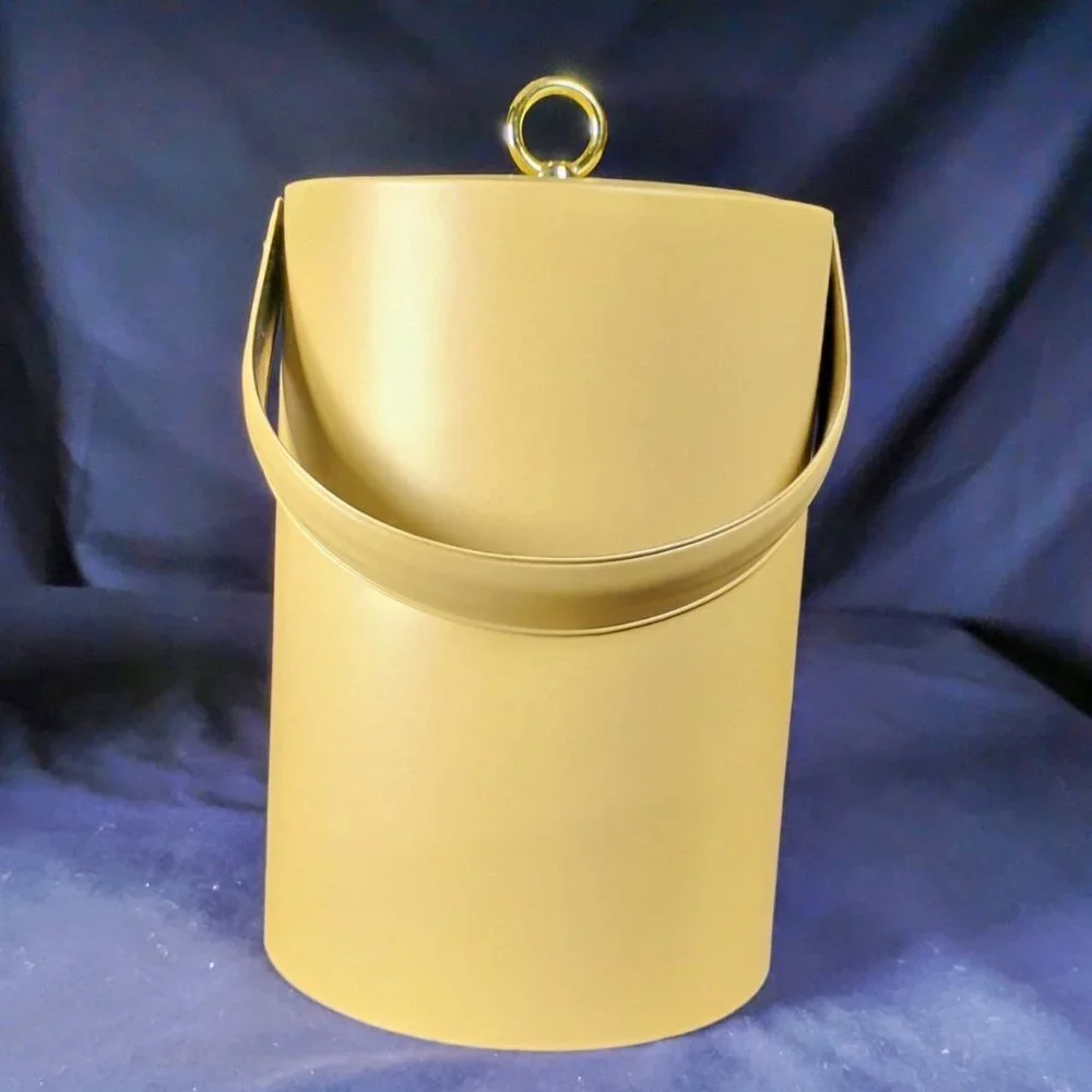 Vintage Georges Briard Leather Look Ice Bucket